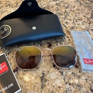 NEW authentic Ray-Ban sunglasses- gold tone 🌞